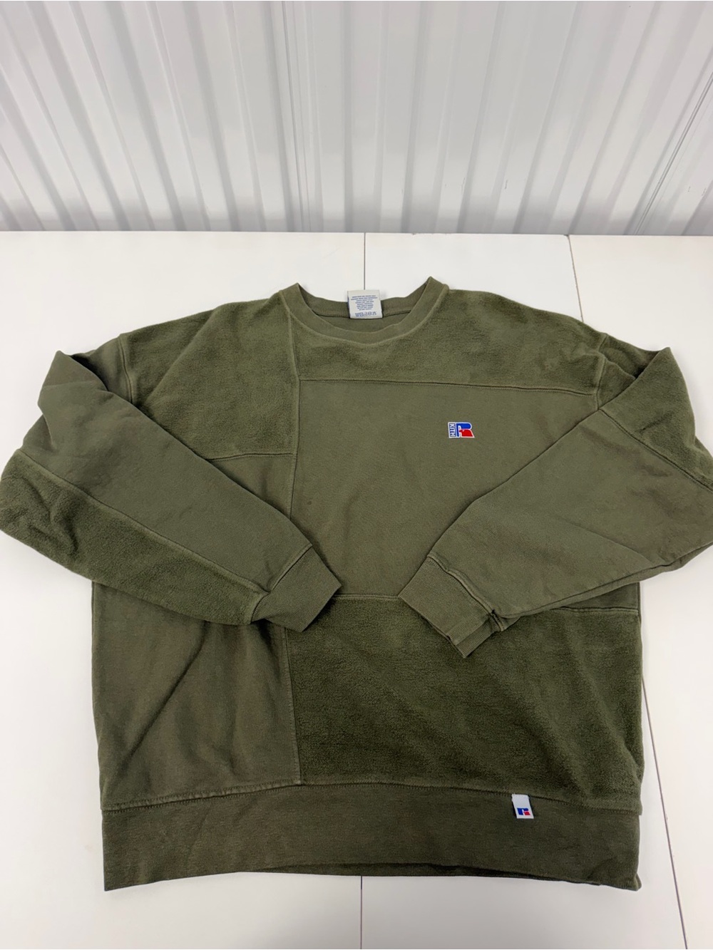 Russell Athletic Olive Crewneck Sweatshirt